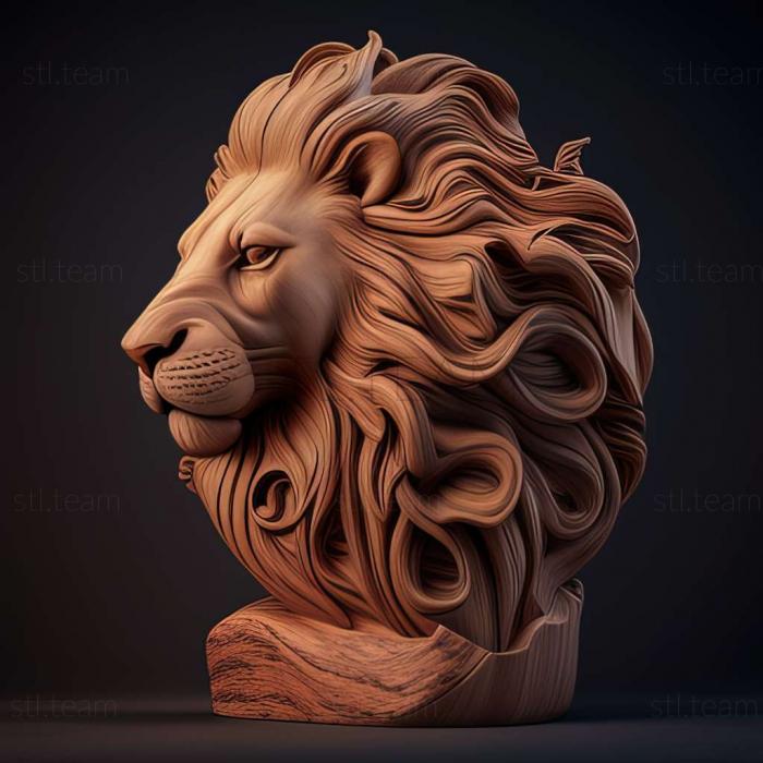 3D модель Муфаса из Короля Льва (STL)